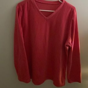 Large pink crew neck